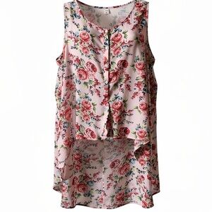 Torrid Floral Hi-Low Sleeveless Blouse